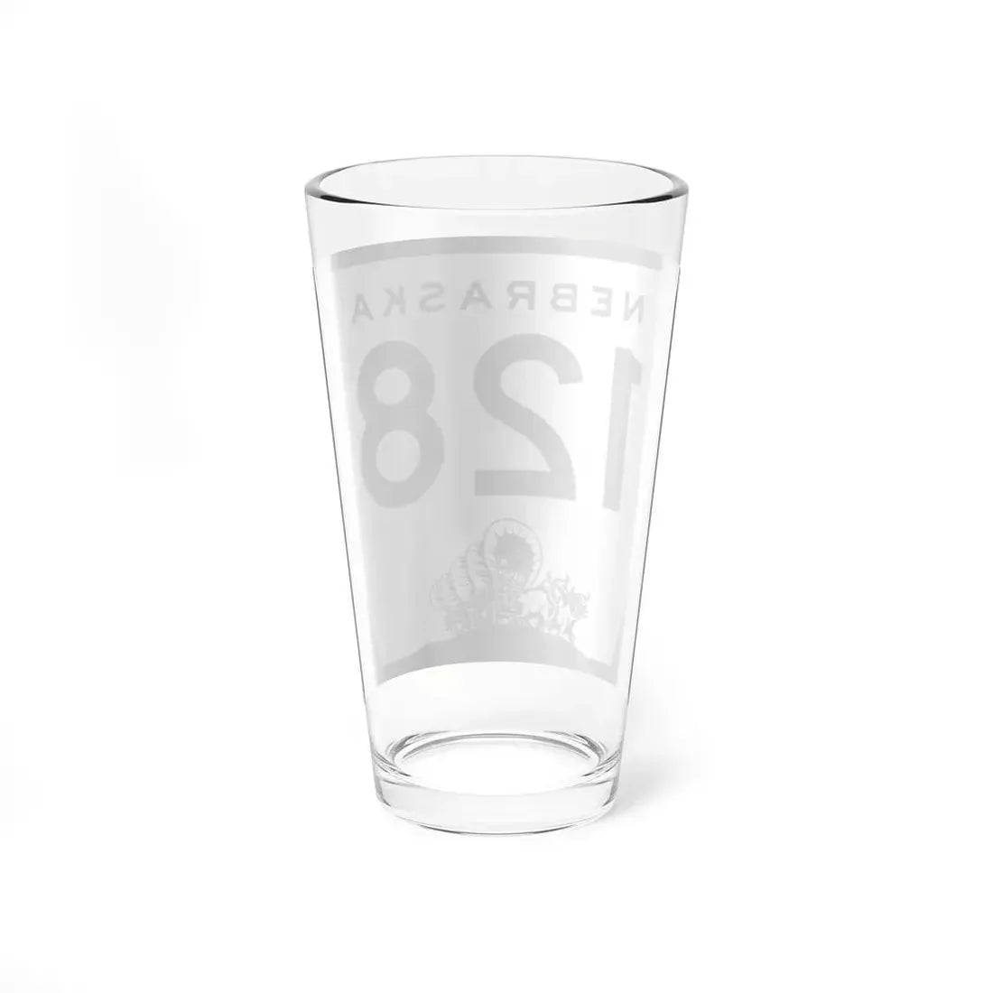 N-128 (Nebraska) (Road Sign) Pint Glss 16oz - Go Mug Yourself