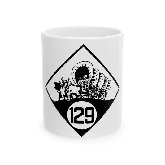 N-129 1926 (Nebraska) (Road Sign) White Coffee Mug 11oz - Go Mug Yourself