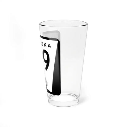 N-129 1967 (Nebraska) (Road Sign) Pint Glass 16oz - Go Mug Yourself