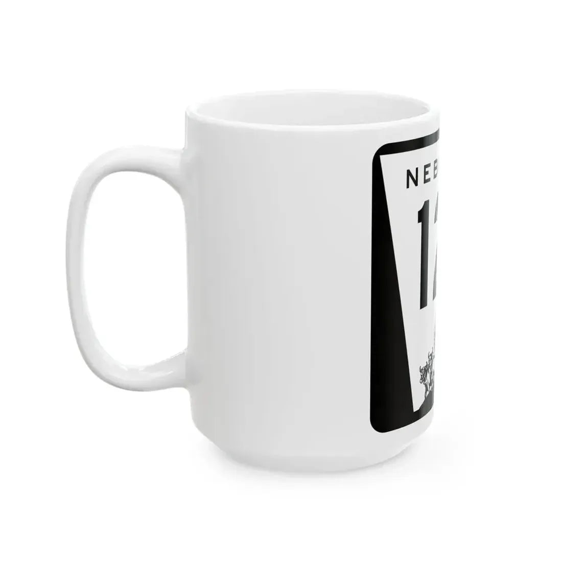 N-129 1967 (Nebraska) (Road Sign) White Coffee Mug - Go Mug Yourself