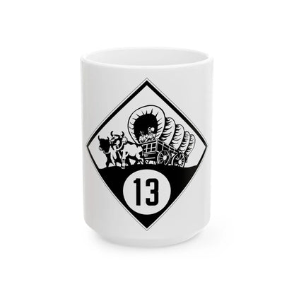 N-13 1926 (Nebraska) (Road Sign) White Coffee Mug 15oz - Go Mug Yourself