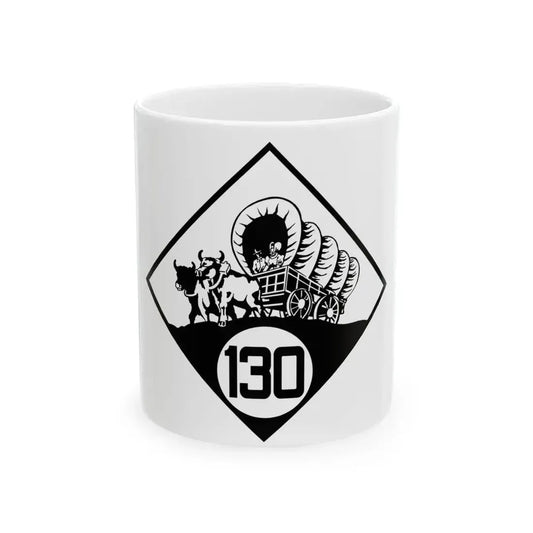 N-130 1926 (Nebraska) (Road Sign) White Coffee Mug 11oz - Go Mug Yourself