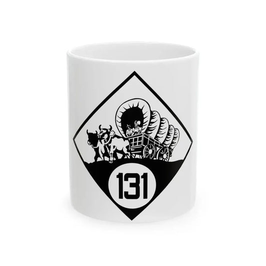 N-131 1926 (Nebraska) (Road Sign) White Coffee Mug 11oz - Go Mug Yourself