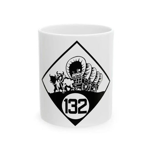 N-132 1926 (Nebraska) (Road Sign) White Coffee Mug 11oz - Go Mug Yourself