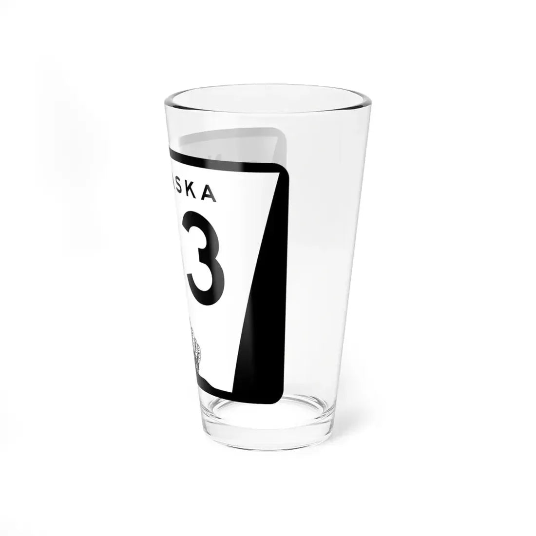N-133 (Nebraska) (Road Sign) Pint Glss 16oz - Go Mug Yourself