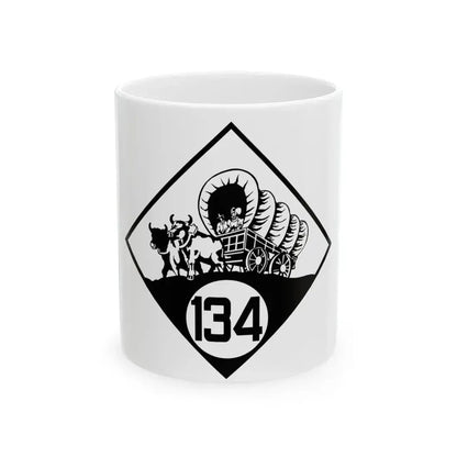 N-134 1926 (Nebraska) (Road Sign) White Coffee Mug 11oz - Go Mug Yourself