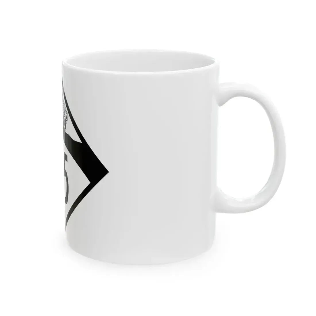 N-135 1950 (Nebraska) (Road Sign) White Coffee Mug - Go Mug Yourself