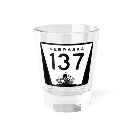 N-137 (Nebraska) (Road Sign) Shot Glass 1.5oz 1.5oz - Go Mug Yourself