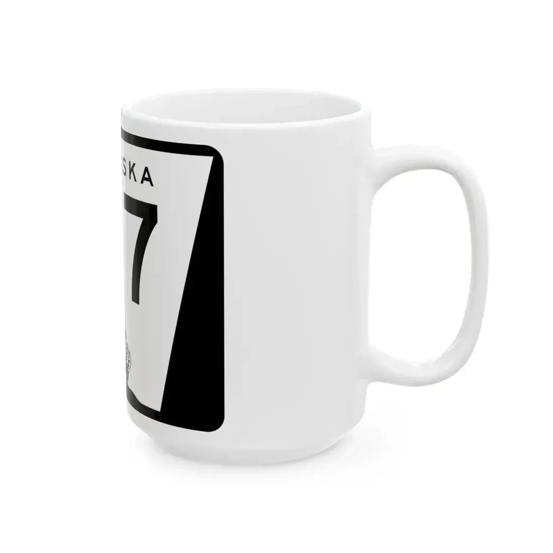 N-137 (Nebraska) (Road Sign) White Coffee Mug - Go Mug Yourself