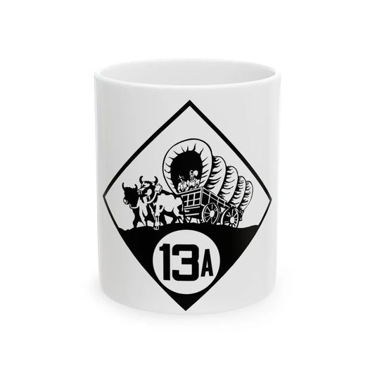 N-13A 1926 (Nebraska) (Road Sign) White Coffee Mug 11oz - Go Mug Yourself