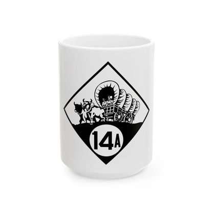 N-14A 1926 (Nebraska) (Road Sign) White Coffee Mug 15oz - Go Mug Yourself