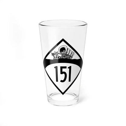 N-151 1950 (Nebraska) (Road Sign) Pint Glass 16oz 16oz - Go Mug Yourself
