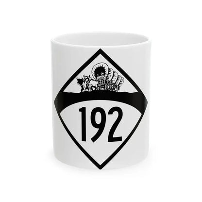 N-192 1950 (Nebraska) (Road Sign) White Coffee Mug 11oz - Go Mug Yourself