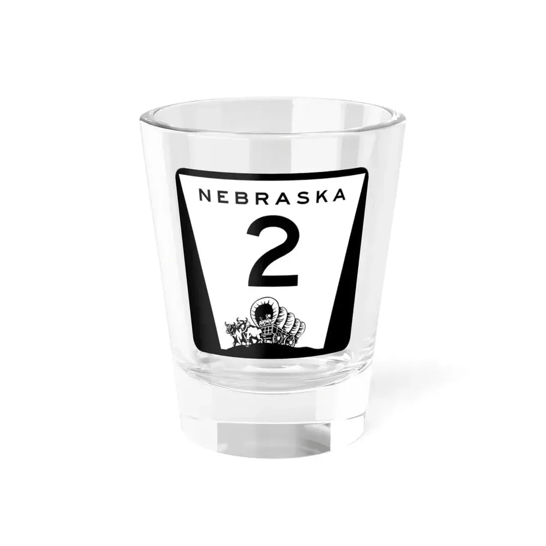 N-2 (Nebraska) (Road Sign) Shot Glass 1.5oz 1.5oz - Go Mug Yourself