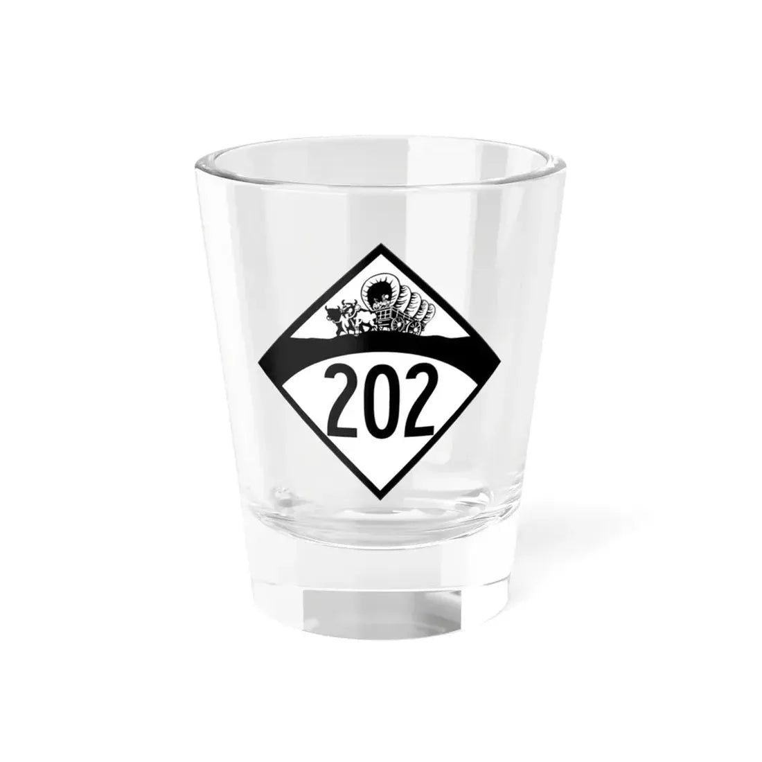 N-202 1950 (Nebraska) (Road Sign) Shot Glass 1.5oz 1.5oz - Go Mug Yourself