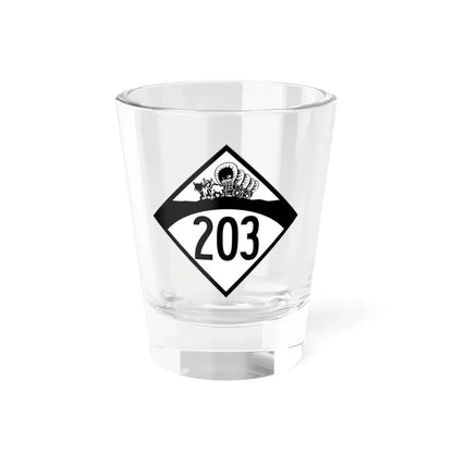 N-203 1950 (Nebraska) (Road Sign) Shot Glass 1.5oz 1.5oz - Go Mug Yourself