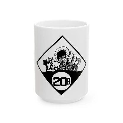 N-20B 1926 (Nebraska) (Road Sign) White Coffee Mug 15oz - Go Mug Yourself
