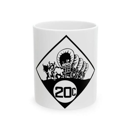 N-20C 1926 (Nebraska) (Road Sign) White Coffee Mug 11oz - Go Mug Yourself