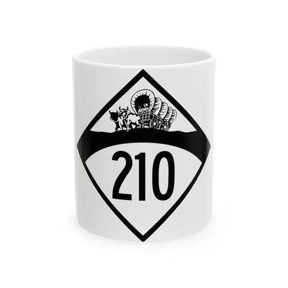 N-210 1950 (Nebraska) (Road Sign) White Coffee Mug 11oz - Go Mug Yourself