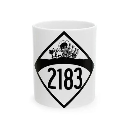 N-2183 1950 (Nebraska) (Road Sign) White Coffee Mug 11oz - Go Mug Yourself