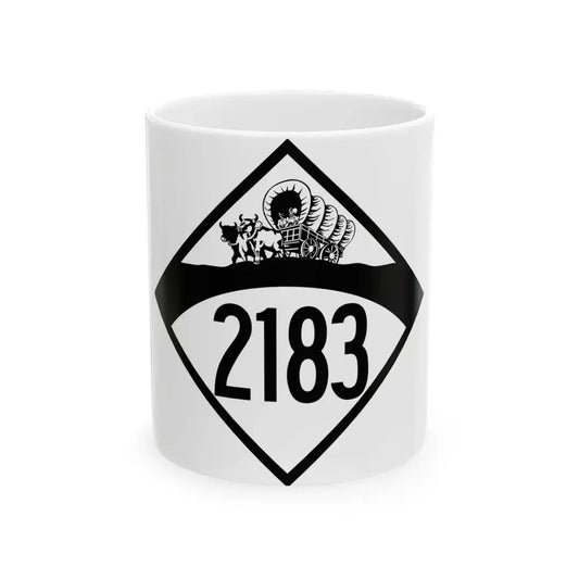 N-2183 1950 (Nebraska) (Road Sign) White Coffee Mug 11oz - Go Mug Yourself