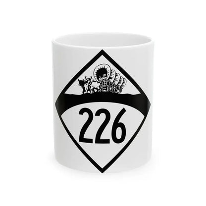 N-226 1950 (Nebraska) (Road Sign) White Coffee Mug 11oz - Go Mug Yourself