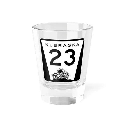 N-23 (Nebraska) (Road Sign) Shot Glass 1.5oz 1.5oz - Go Mug Yourself