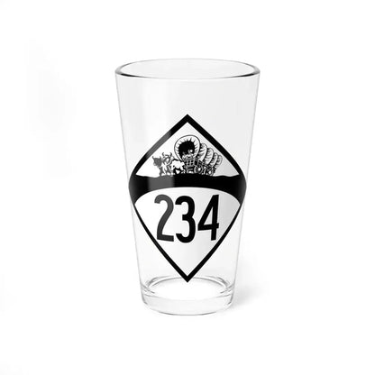 N-234 1950 (Nebraska) (Road Sign) Pint Glass 16oz 16oz - Go Mug Yourself