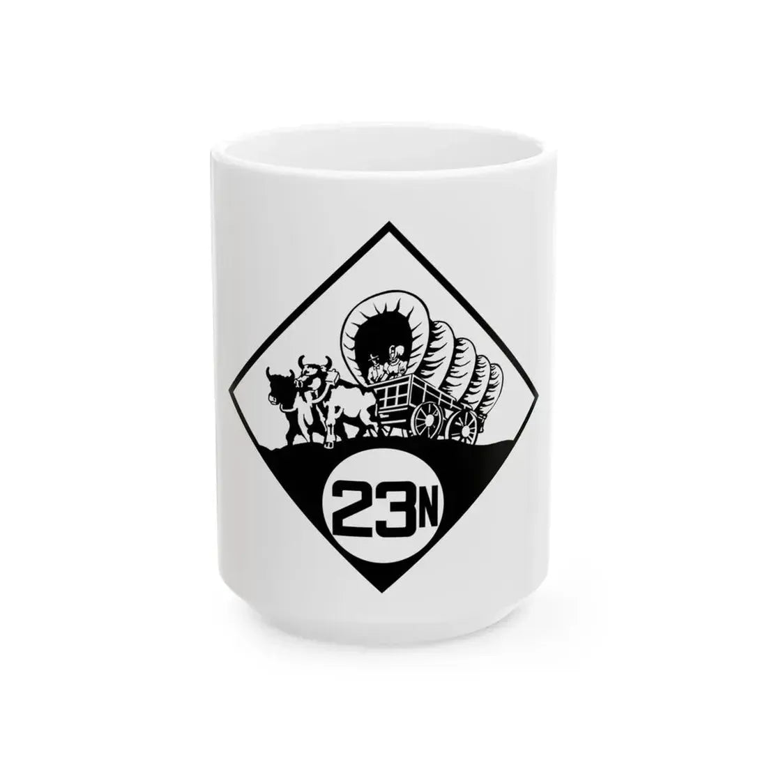 N-23N 1926 (Nebraska) (Road Sign) White Coffee Mug 15oz - Go Mug Yourself