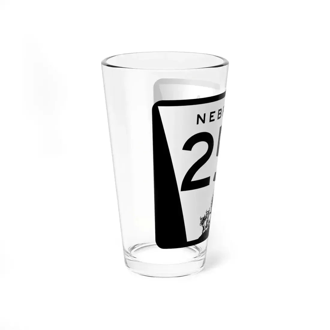 N-250 (Nebraska) (Road Sign) Pint Glass 16oz - Go Mug Yourself