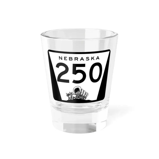 N-250 (Nebraska) (Road Sign) Shot Glass 1.5oz 1.5oz - Go Mug Yourself