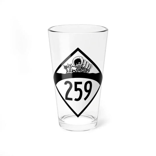 N-259 1950 (Nebraska) (Road Sign) Pint Glss 16oz 16oz - Go Mug Yourself