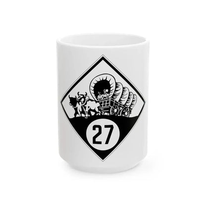 N-27 1926 (Nebraska) (Road Sign) White Coffee Mug 15oz - Go Mug Yourself