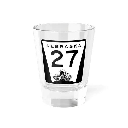 N-27 (Nebraska) (Road Sign) Shot Glass 1.5oz 1.5oz - Go Mug Yourself
