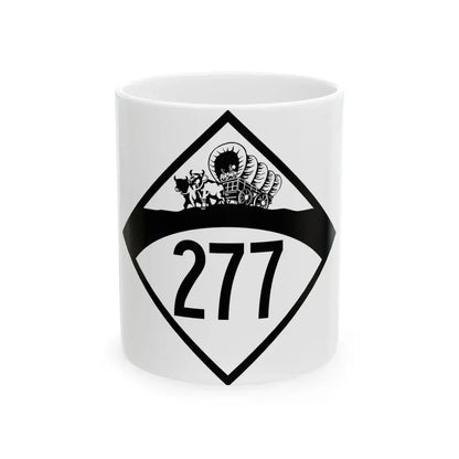 N-277 1950 (Nebraska) (Road Sign) White Coffee Mug 11oz - Go Mug Yourself