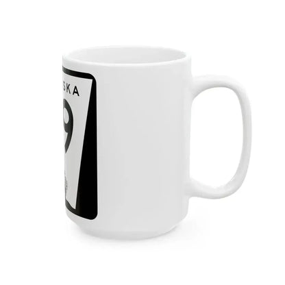 N-29 (Nebraska) (Road Sign) White Coffee Mug - Go Mug Yourself