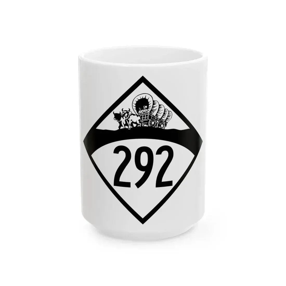 N-292 1950 (Nebraska) (Road Sign) White Coffee Mug 15oz - Go Mug Yourself