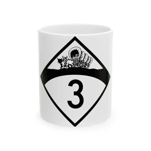 N-3 1950 (Nebraska) (Road Sign) White Coffee Mug 11oz - Go Mug Yourself