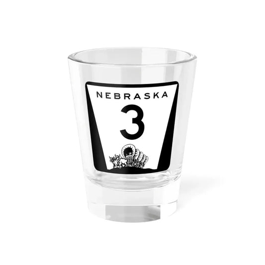 N-3 (Nebraska) (Road Sign) Shot Glass 1.5oz 1.5oz - Go Mug Yourself