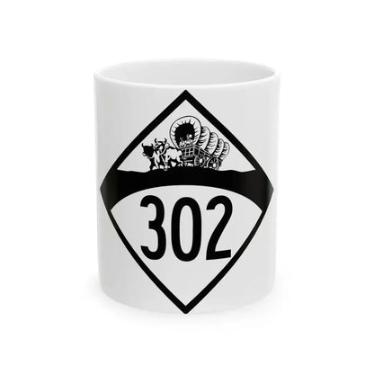 N-302 1950 (Nebraska) (Road Sign) White Coffee Mug 11oz - Go Mug Yourself