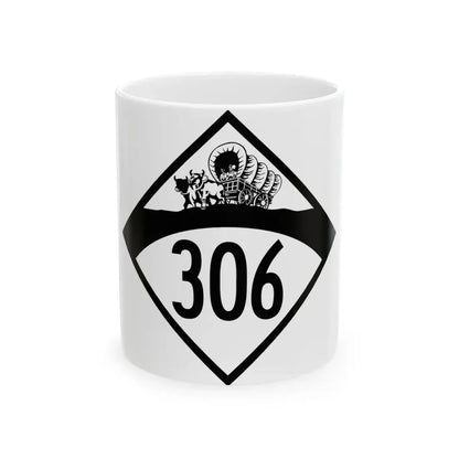 N-306 1950 (Nebraska) (Road Sign) White Coffee Mug 11oz - Go Mug Yourself