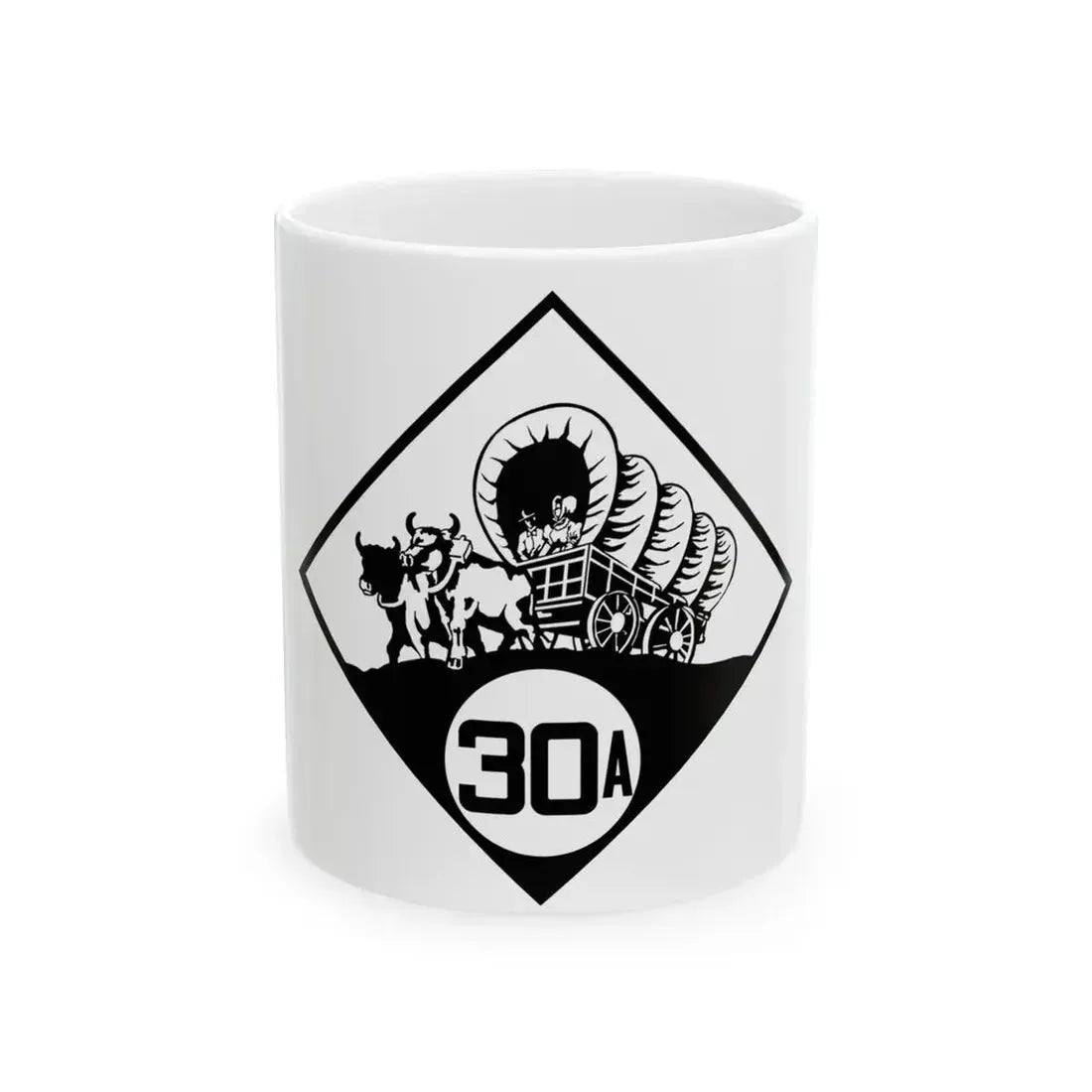 N-30A 1926 (Nebraska) (Road Sign) White Coffee Mug 11oz - Go Mug Yourself