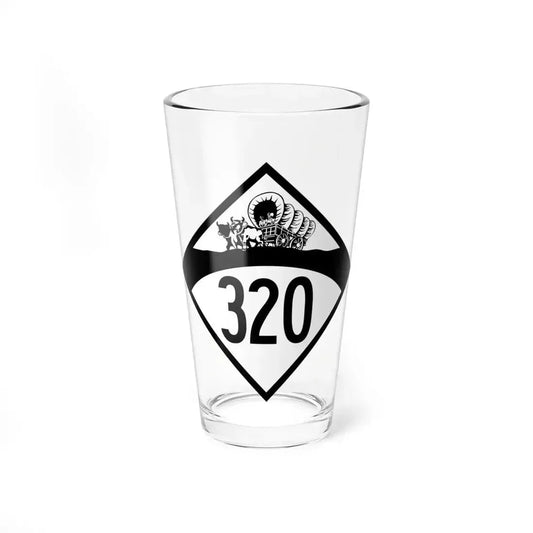 N-320 1950 (Nebraska) (Road Sign) Pint Glass 16oz 16oz - Go Mug Yourself