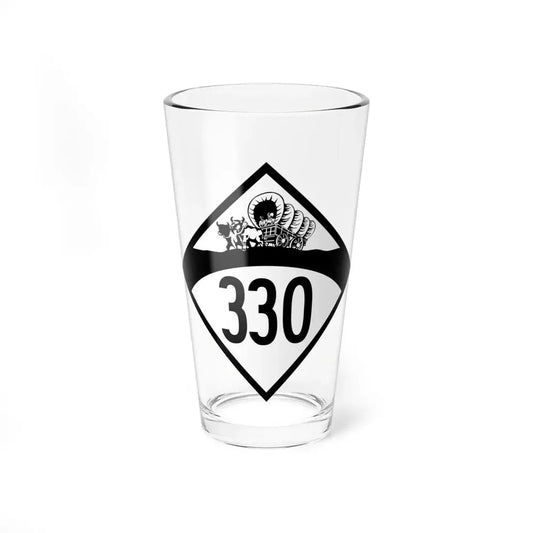 N-330 1950 (Nebraska) (Road Sign) Pint Glss 16oz 16oz - Go Mug Yourself