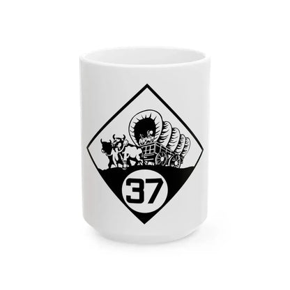 N-37 1926 (Nebraska) (Road Sign) White Coffee Mug 15oz - Go Mug Yourself