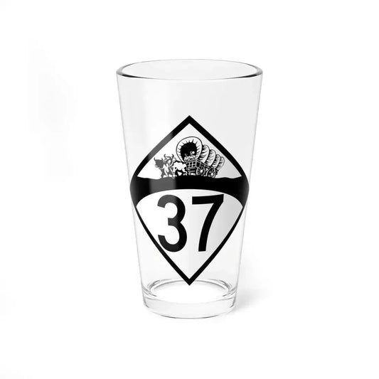 N-37 1950 (Nebraska) (Road Sign) Pint Glass 16oz 16oz - Go Mug Yourself