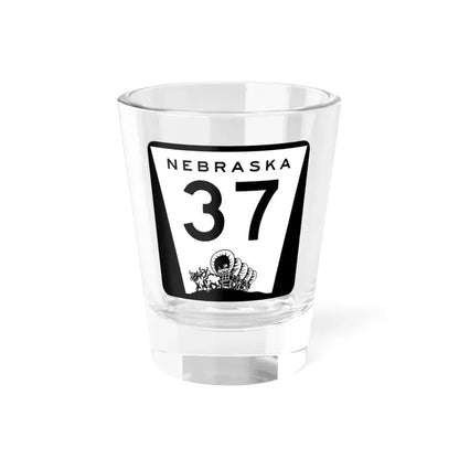 N-37 (Nebraska) (Road Sign) Shot Glass 1.5oz 1.5oz - Go Mug Yourself