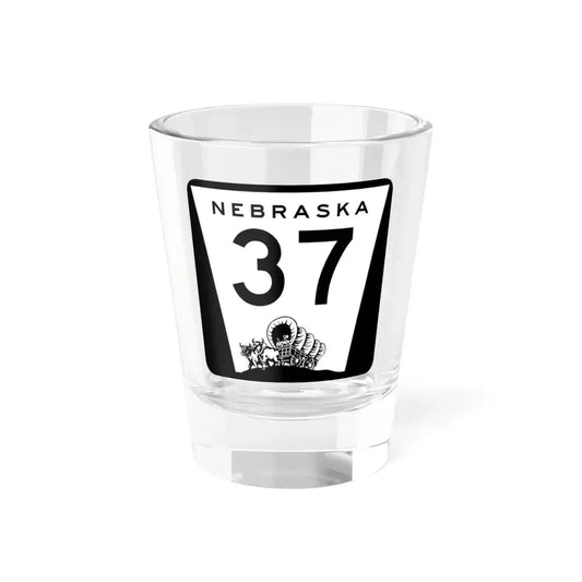 N-37 (Nebraska) (Road Sign) Shot Glass 1.5oz 1.5oz - Go Mug Yourself