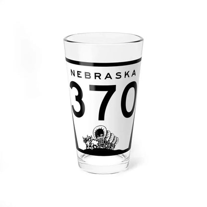 N-370 (Nebraska) (Road Sign) Pint Glass 16oz 16oz - Go Mug Yourself