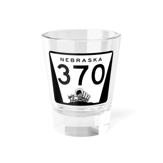 N-370 (Nebraska) (Road Sign) Shot Glass 1.5oz 1.5oz - Go Mug Yourself